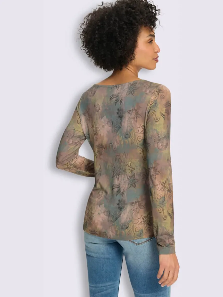 T-shirt à manches longues qualité viscose douce