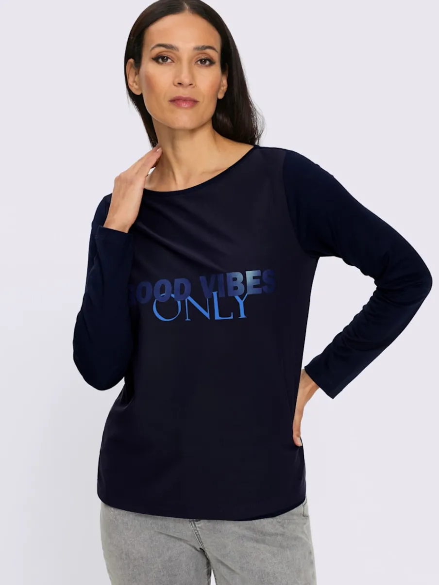T-shirt à manches longues qualité maille imprimée