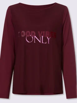 T-shirt à manches longues qualité maille imprimée