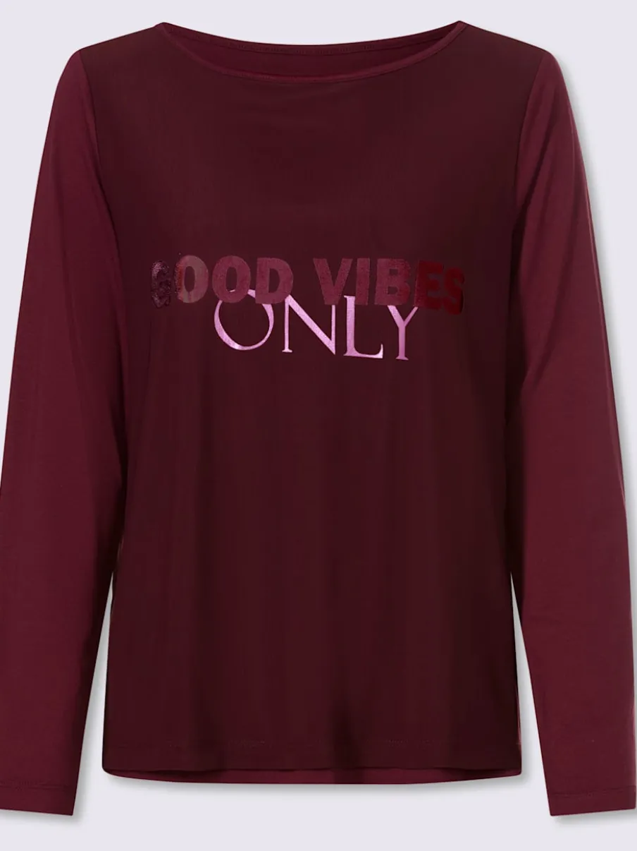 T-shirt à manches longues qualité maille imprimée