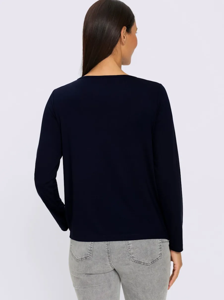 T-shirt à manches longues qualité maille imprimée