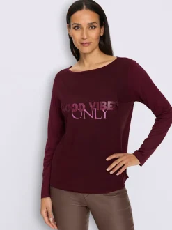 T-shirt à manches longues qualité maille imprimée