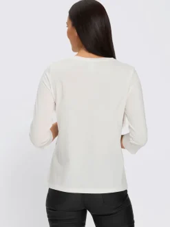T-shirt à manches 3/4 pur coton