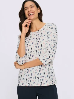 T-shirt à manches 3/4 pur coton