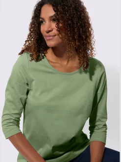 T-shirt à manches 3/4 pur coton