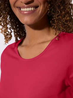 T-shirt à manches 3/4 pur coton