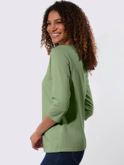 T-shirt à manches 3/4 pur coton