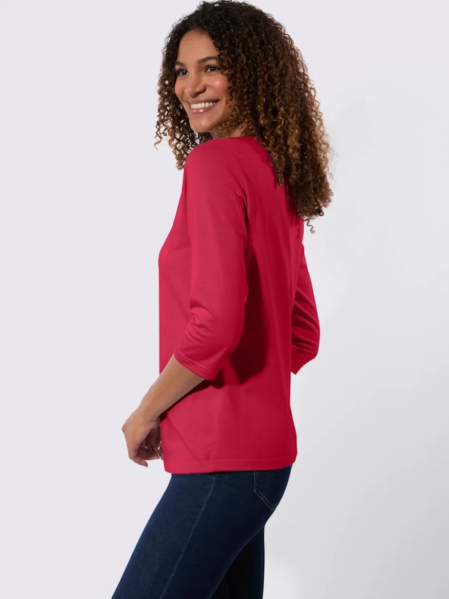 T-shirt à manches 3/4 pur coton