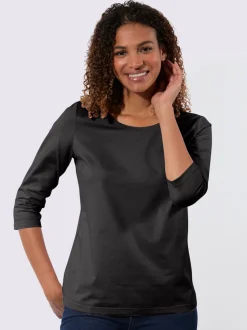 T-shirt à manches 3/4 pur coton