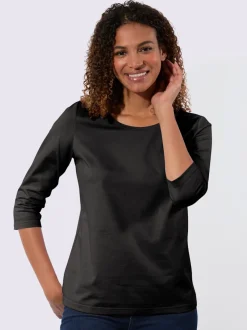 T-shirt à manches 3/4 pur coton