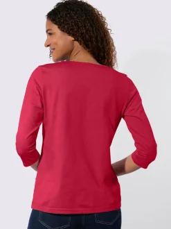 T-shirt à manches 3/4 pur coton