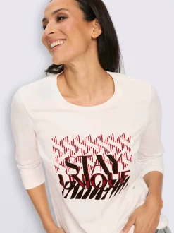 T-shirt à manches 3/4 qualité coton doux sur la peau