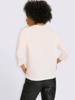 T-shirt à manches 3/4 qualité coton doux sur la peau