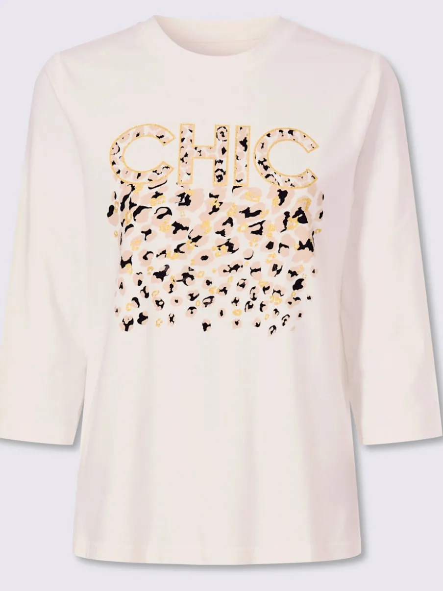 T-shirt à manches 3/4 qualité coton doux sur la peau
