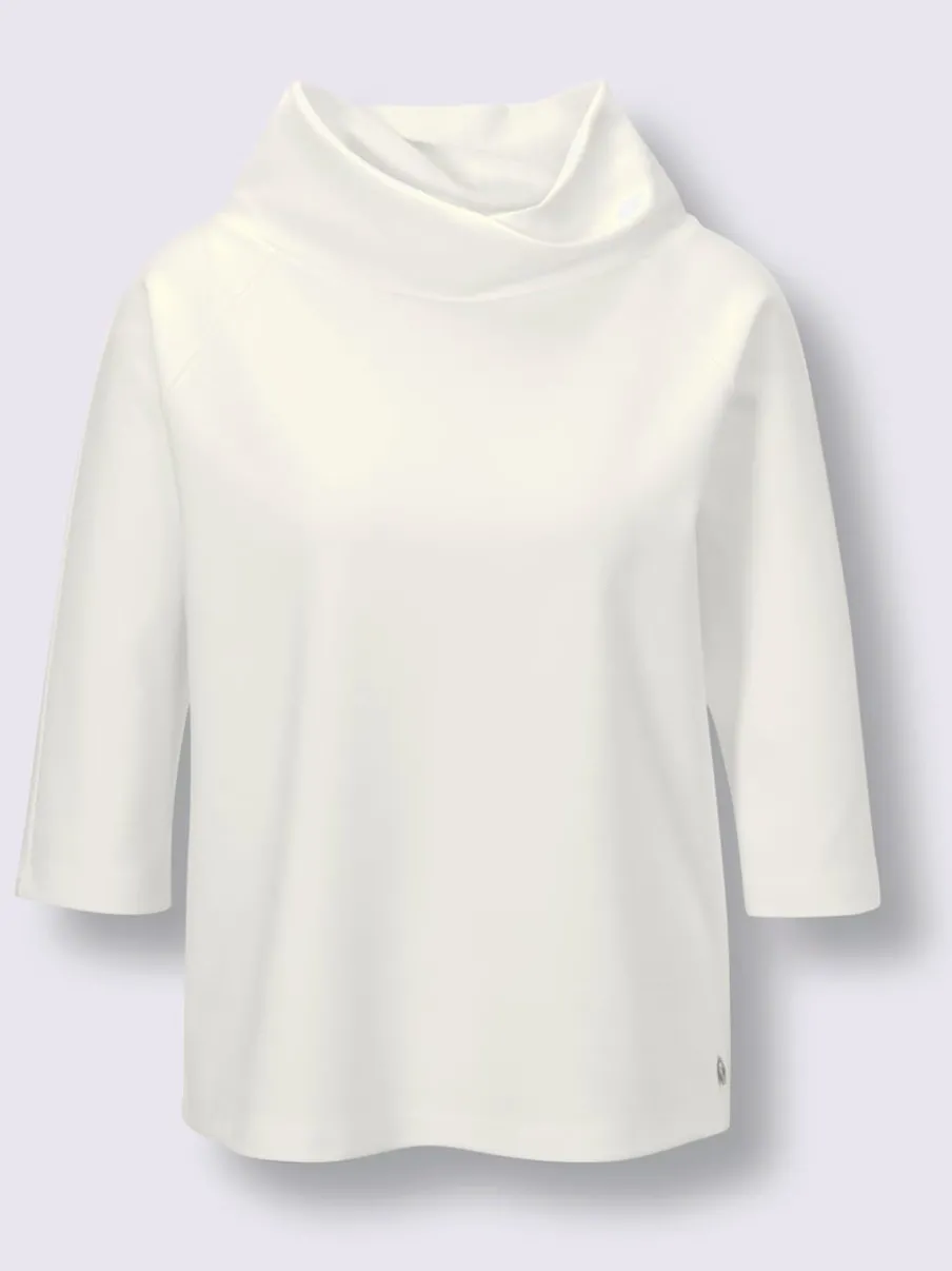 T-shirt moderne à col montant manches raglan confortables