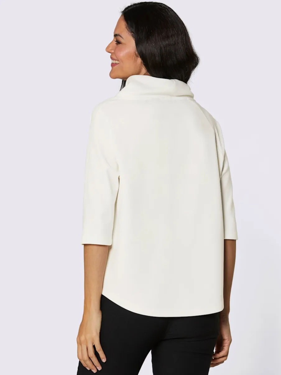 T-shirt moderne à col montant manches raglan confortables