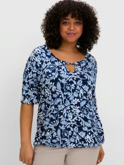T-shirt ourlet avec bande élastique