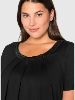 T-shirt plis creux tendance