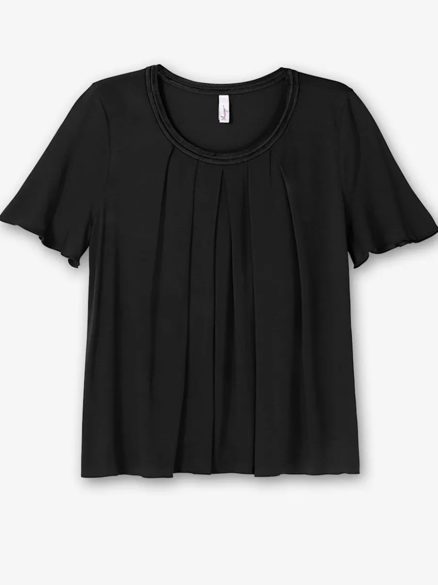 T-shirt plis creux tendance