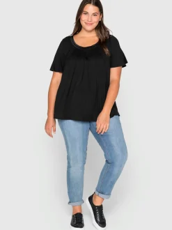 T-shirt plis creux tendance