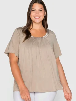 T-shirt plis creux tendance