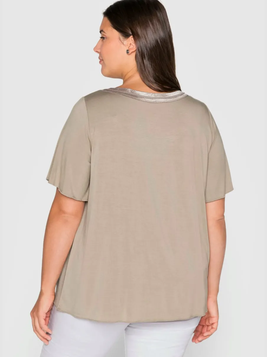 T-shirt plis creux tendance