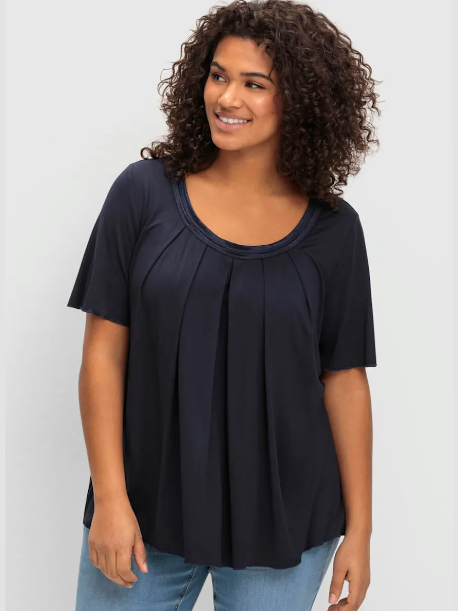T-shirt plis creux tendance