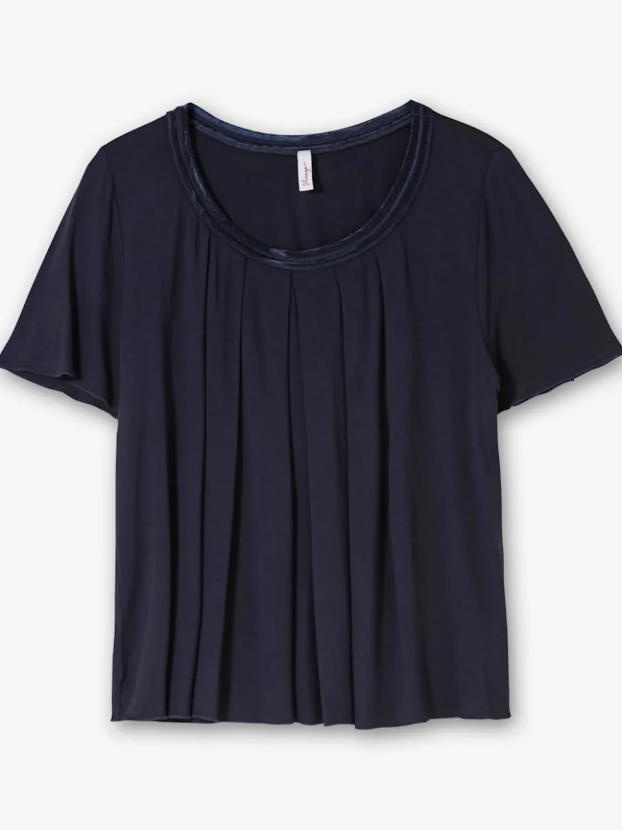 T-shirt plis creux tendance