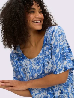 T-shirt à pointes forme fluide en pointe