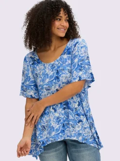 T-shirt à pointes forme fluide en pointe