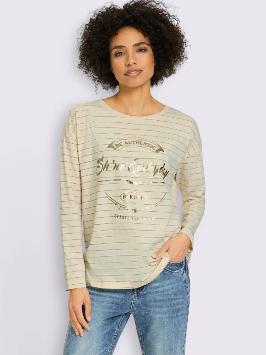 T-shirt rayé jersey fin