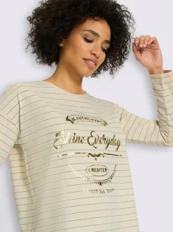 T-shirt rayé jersey fin