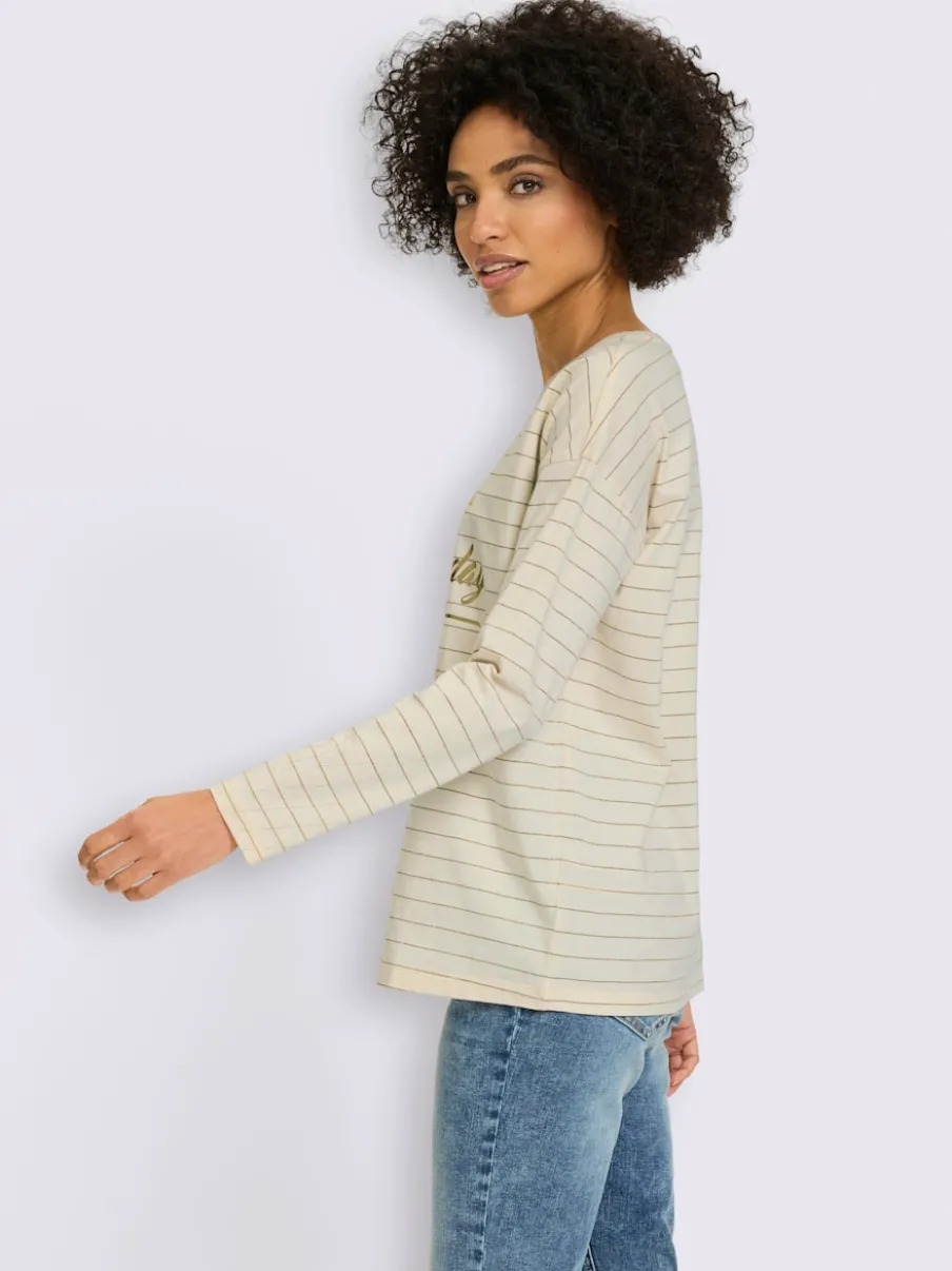 T-shirt rayé jersey fin