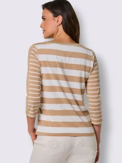 T-shirt rayé 96% lyocell (tencel)