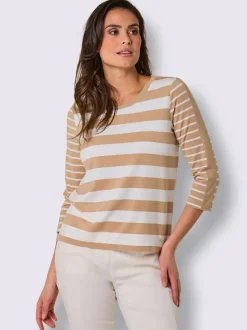 T-shirt rayé 96% lyocell (tencel)