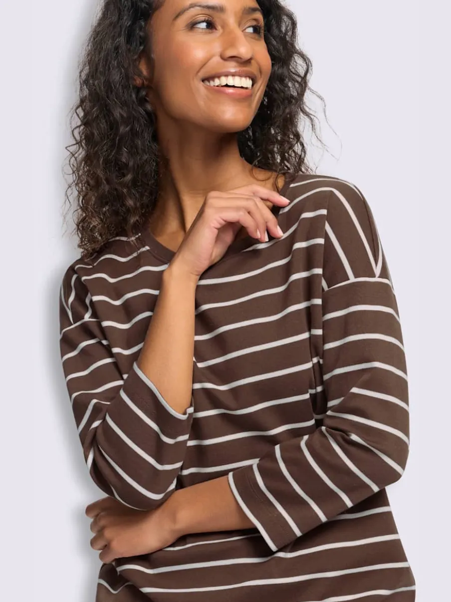 T-shirt rayé pur coton