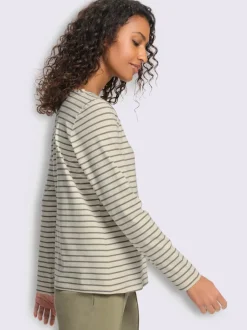 T-shirt rayé qualité coton doux sur la peau