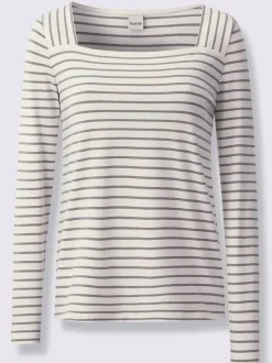 T-shirt rayé qualité coton doux sur la peau