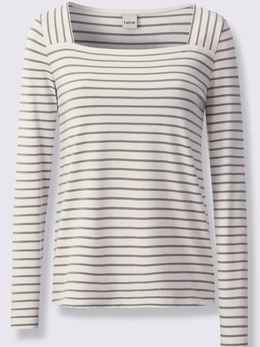 T-shirt rayé qualité coton doux sur la peau