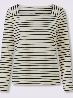 T-shirt rayé qualité coton doux sur la peau