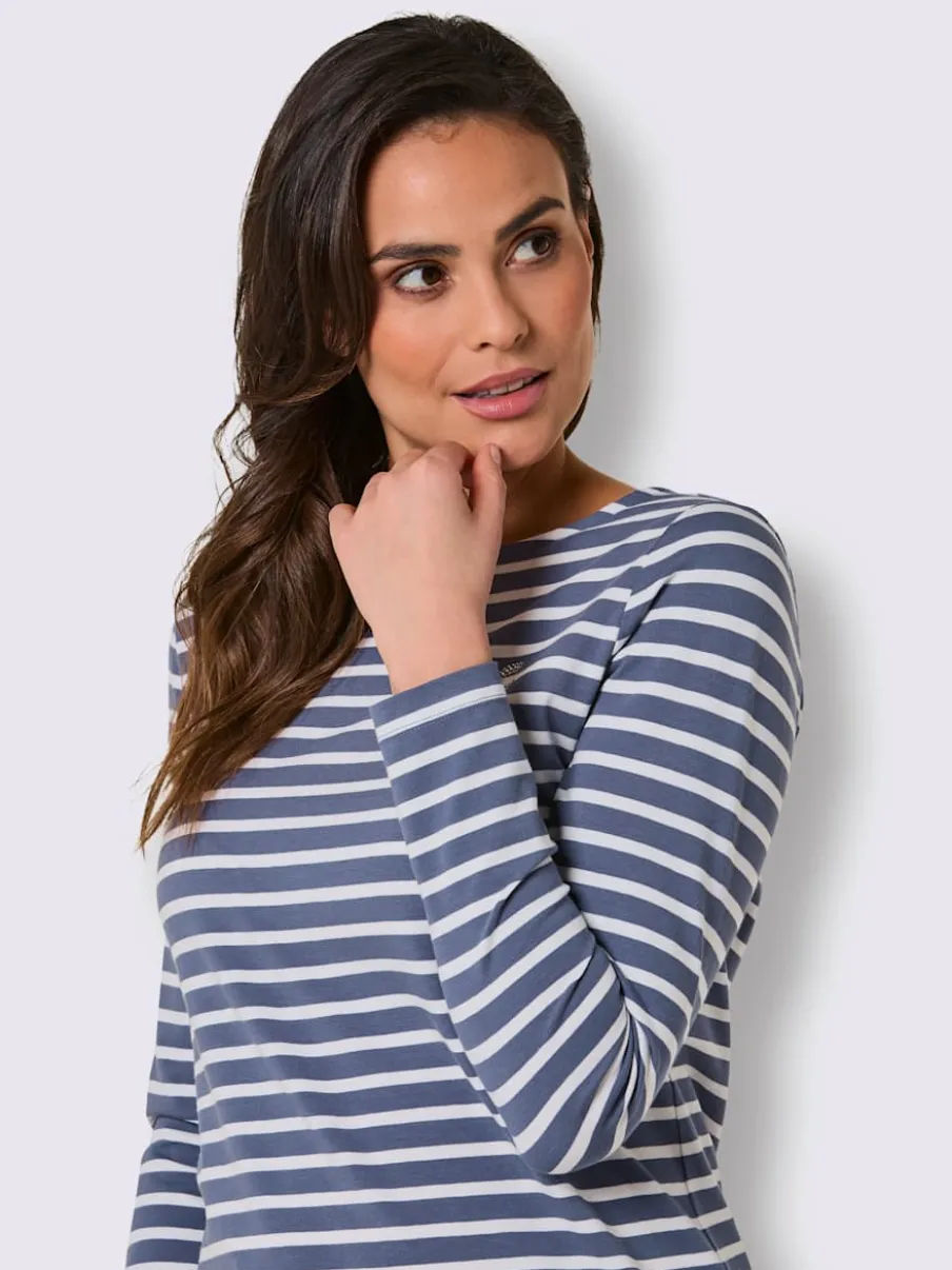 T-shirt rayé qualité coton pima