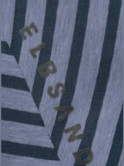 T-shirt à rayures avec encolure ronde et manches courtes