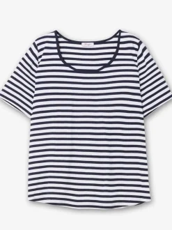 T-shirt à rayures rayures en fils teintés
