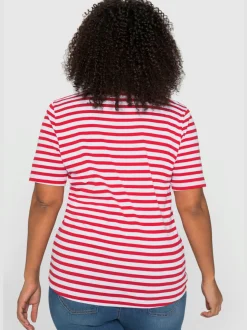 T-shirt à rayures rayures en fils teintés