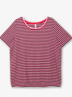 T-shirt à rayures rayures en fils teintés