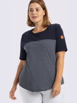 T-shirt à rayures rayures sportives