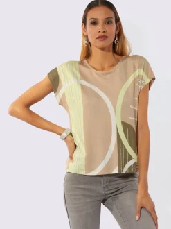 T-shirts avec encolure ronde et imprimé graphique stylé