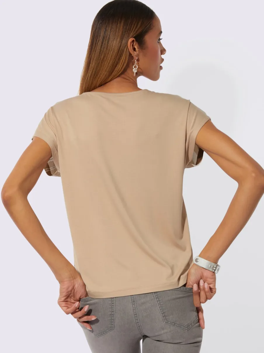 T-shirts avec encolure ronde et imprimé graphique stylé