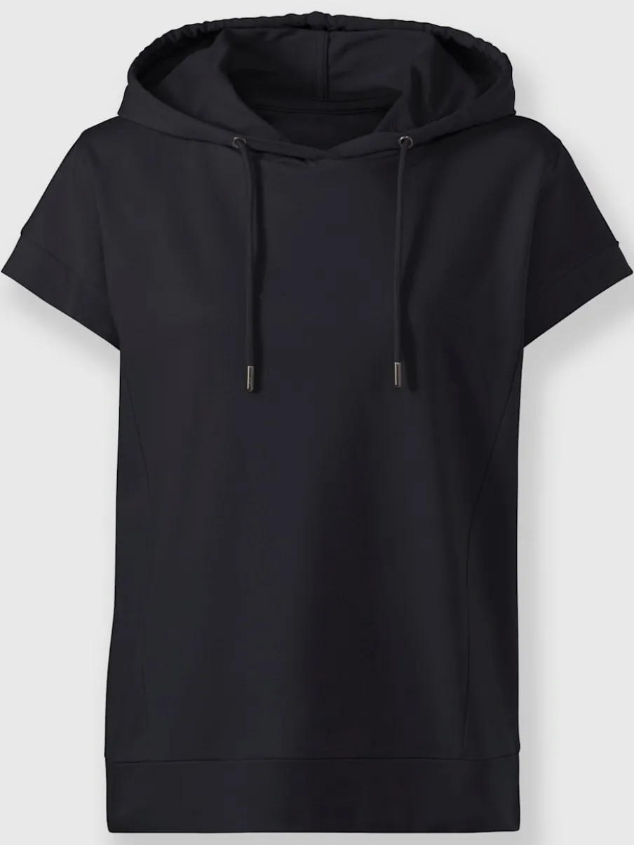 T-shirts à capuche avec mancherons en coton décontractés