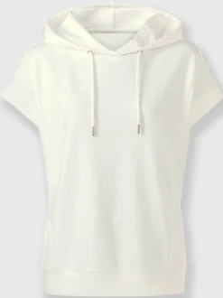 T-shirts à capuche avec mancherons en coton décontractés